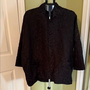 Eskandar Elegant Black Women's Jacket